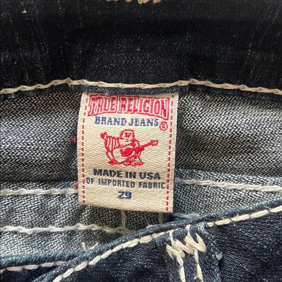 Vintage True Religion Indigo low rise Flare Jeans; women’s 29 - Picture 3 of 8